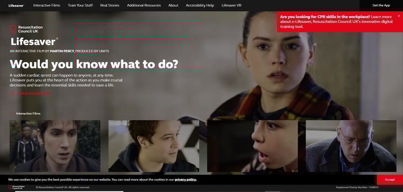 Lifesaver interactive video